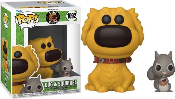 Funko pop disney up dug days dug & ardilla 57384