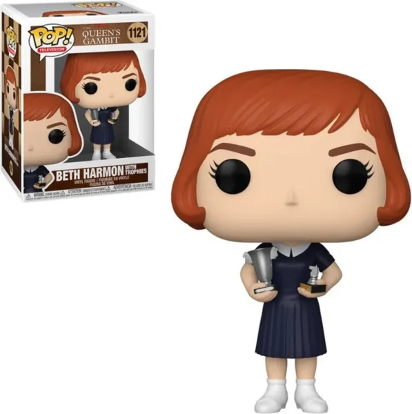 Funko pop series tv gambito de dama queens gambit beth harmon con trofeo 57690
