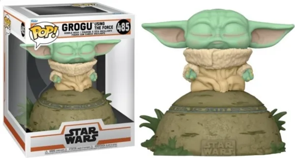 Funko pop deluxe star wars the mandalorian the child usando la fuerza (sfx) 58390