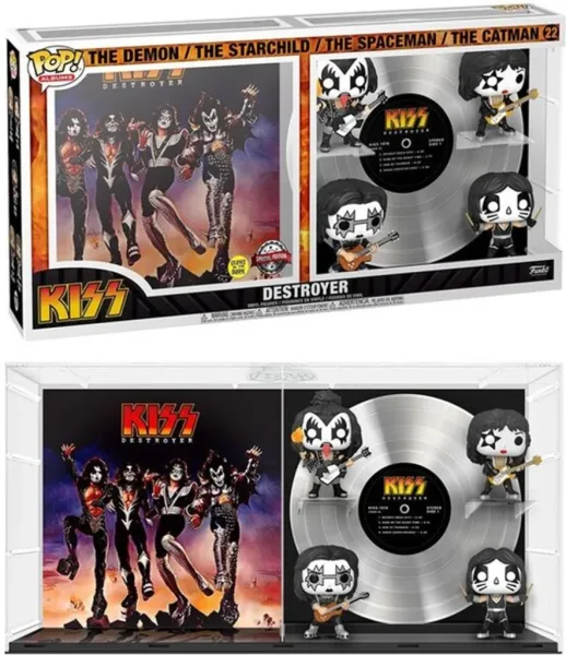 Funko pop estrellas del rock album the kiss destroyer edicion limitada brillo en la oscuridad 60995