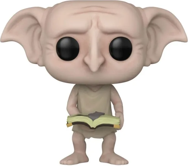 Funko pop harry potter la camara de los secretos dobby con libro y calcetin 6565