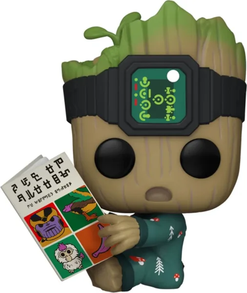 Funko pop marvel guardianes de la galaxia groot en pijama con libro 70651