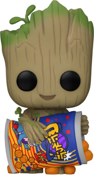 Funko pop marvel guardianes de la galaxia groot with cheese puffs 70654