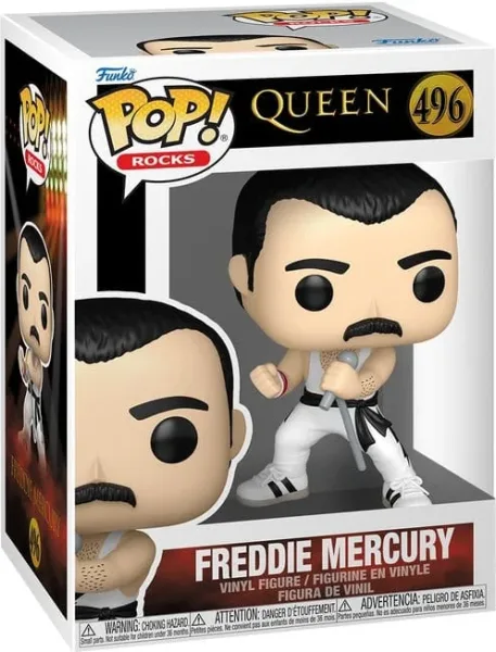 Funko pop rocks: queen -  f. mercury (white singlet)