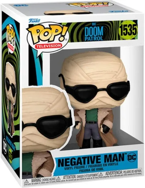 Funko pop DC comics doom patrol larry trainor negative man 75895