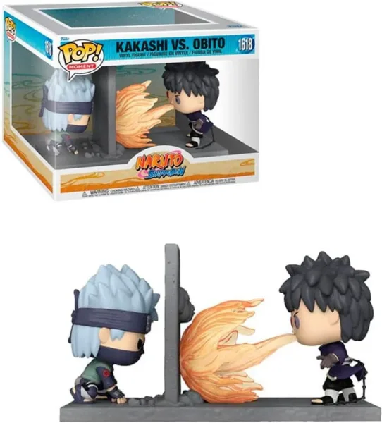 Funko pop moment! naruto shippuden kakashi vs obito uchiha 80256