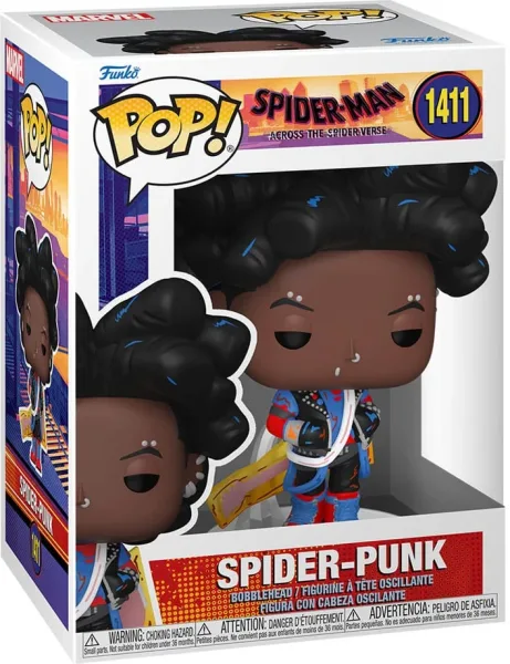 Funko pop marvel spider - man across the spider - verse spider - punk unmasked