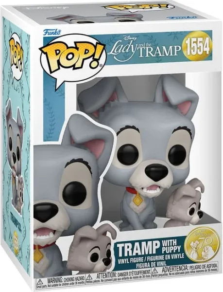 Funko pop la dama y el vagabundo -  vagabundo con cachorro
