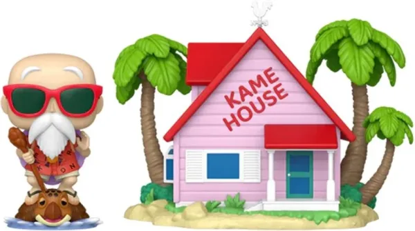 Funko pop town dragon ball master roshi at kame house