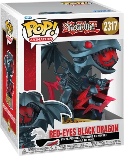 Funko pop premium yu - gi - oh! dragon negro de ojos rojos
