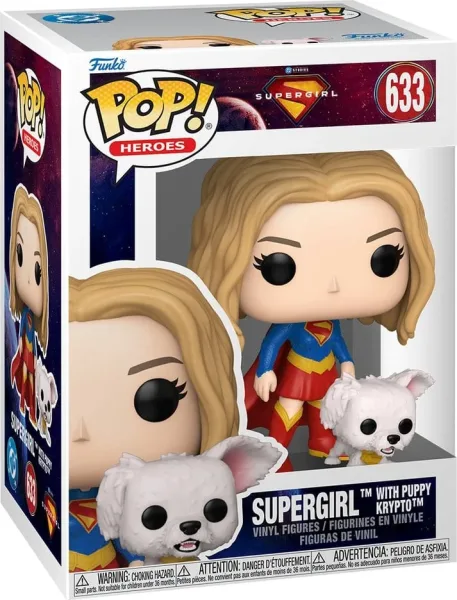 Funko pop & buddy: supergirl  supergirl with puppy krypto
