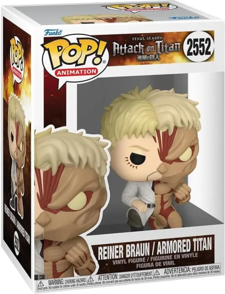 Funko pop animation attack on titan split reiner braun - armored titan