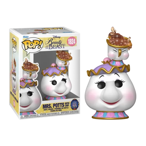 Funko pop la bella y la bestia mrs. potts & chip