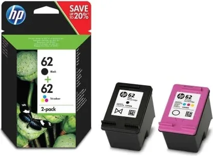 Cartucho de Tinta Original HP nº62 Multipack/ Negro/ Tricolor