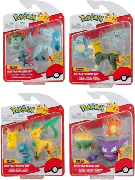 Pack de 3 fuguras pokemon batalla ola 10 surtido de 4