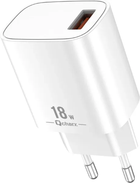 Cargador qcharx artemisia 3a 18w puerto USB blanco