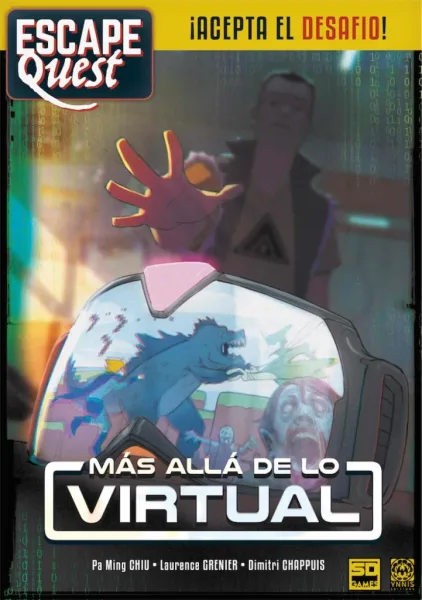 Juego de mesa escape quest 2: mas alla de lo virtual formato libro pegi 12