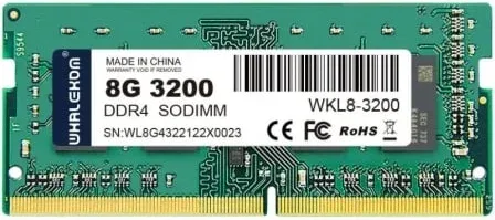 Memoria RAM Whalekom WK4SO32 8GB/ DDR4/ 3200MHz/ 1.2V/ CL19/ SODIMM