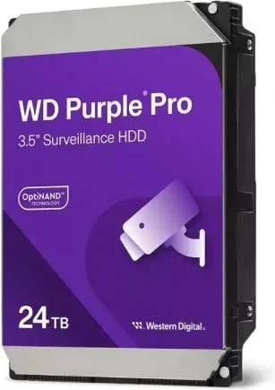 Disco Duro Western Digital WD Purple Pro Surveillance 24TB/ 3.5"/ SATA III/ 512MB