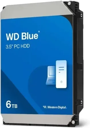 Disco Duro Western Digital WD Blue PC Desktop 6TB/ 3.5"/ SATA III/ 256MB