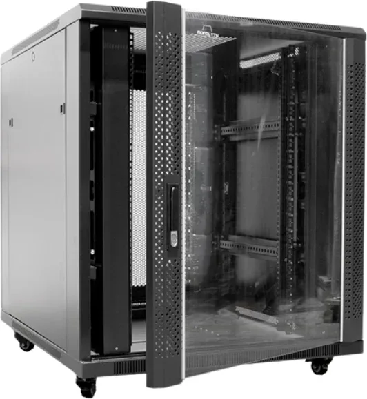 ARMARIO DE SUELO RACK 19'' 18U 800x600 PUERTA DE CRISTAL