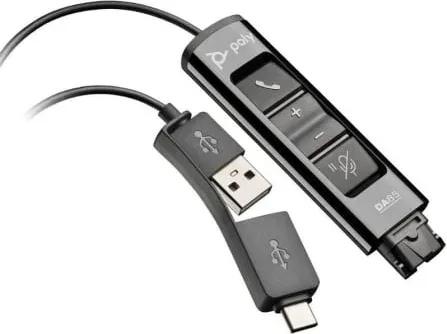 Adaptador QD USB Poly DA85 786C7AA/ QD Macho/ USB Macho - USB Tipo-C Macho
