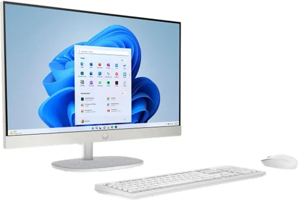 Ordenador all in one hp 24 - cr0014ns cel n100 -  8gb -  SSD 512gb -  23.8 pulgadas -  freedos -  blanco