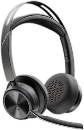 Auriculares Inalámbricos PolyVoyager Focus 2 USB-C-C + Adaptador USB-C/A/ con Micrófono/ Bluetooth/ Negros