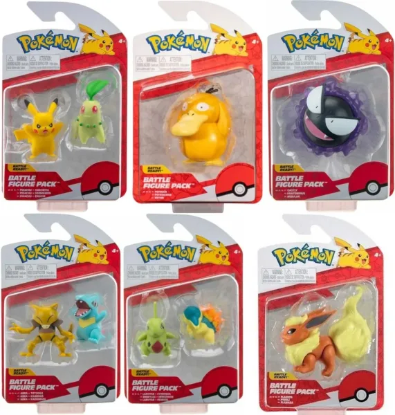 Pack de 6 figuras pokemon batalla ola 10