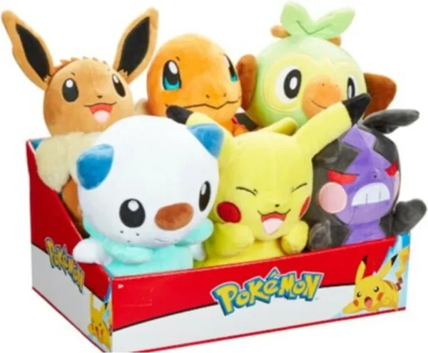 Pack de 6 peluches pokemon ola 10 20 cm