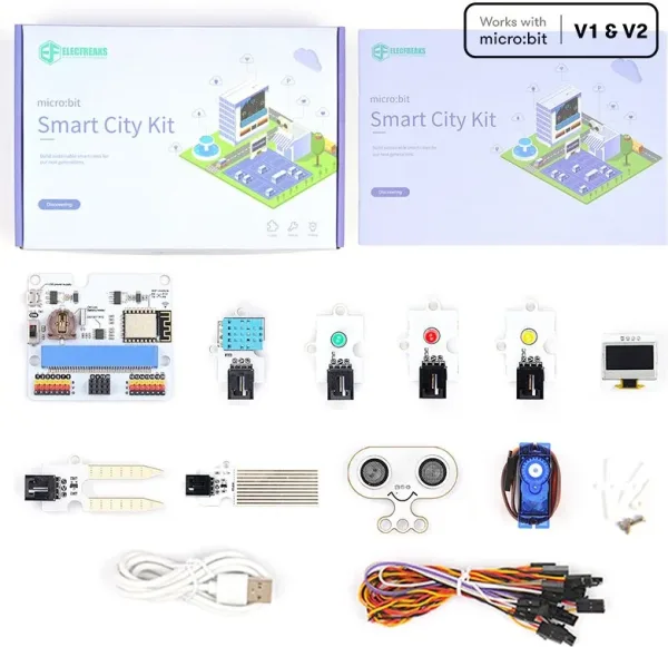 Kit de sensores inteligentes micro:bit ciudad inteligente - smart city kit - sin placa