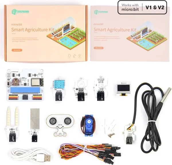 Kit de sensores inteligentes micro:bit agricultura inteligente - smart agriculture kit - sin placa