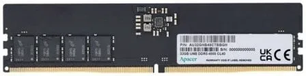 Memoria RAM Apacer FL.32G2C.PKH 32GB/ DDR5/ 5600MHz/ 1.1V/ CL40/ DIMM