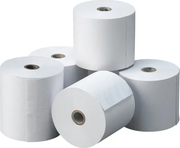 Rollo papel térmico TPV 80x80x13 65gr/m2 sin BPA (pack 5 uds.)