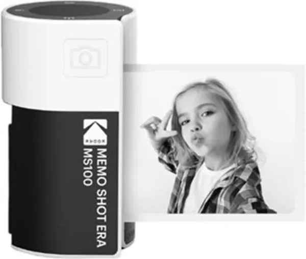 Camara fotos intantanea kodak memoshot era ms100w blanco y negro