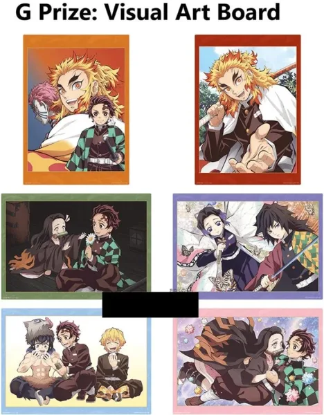 Lámina demon slayer exclusivo kuji premio g 1 unidad