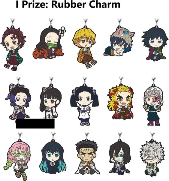 Colgante de goma demon slayer exclusivo kuji premio i 1 unidad