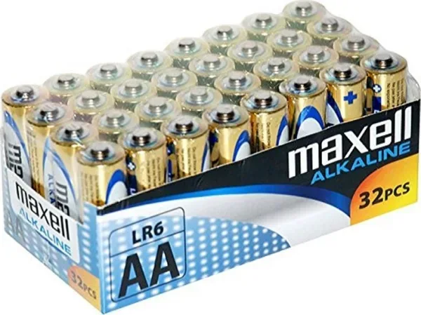 Pilas Alcalinas 1.5V AA LR06 Pack 32