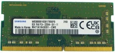 Memoria RAM Samsung M471A1K43EB1-CWE 8GB/ DDR4/ 3200MHz/ SODIMM