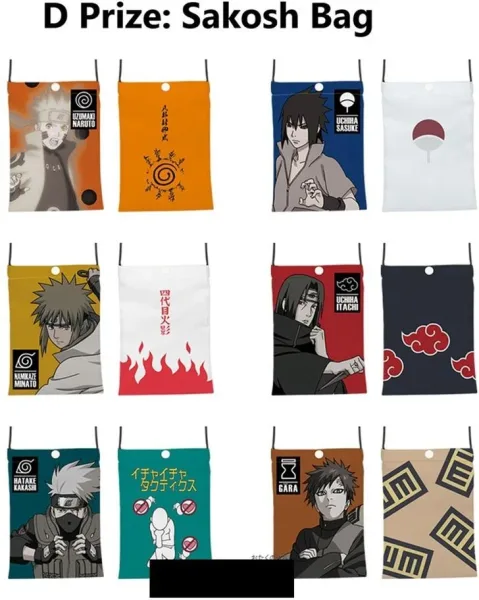Surtido mochilas bandai 24 unidades naruto will of fire edition