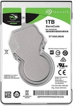 Disco Duro Seagate BarraCuda 1TB/ 2.5"/ SATA III/ 128MB