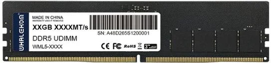 DDR5 16 GB 4800 MHz. WHALEKOM