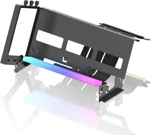 SOPORTE TARJETA GRAFICA VERTICAL PCIe 4.0 RGB NEGRO